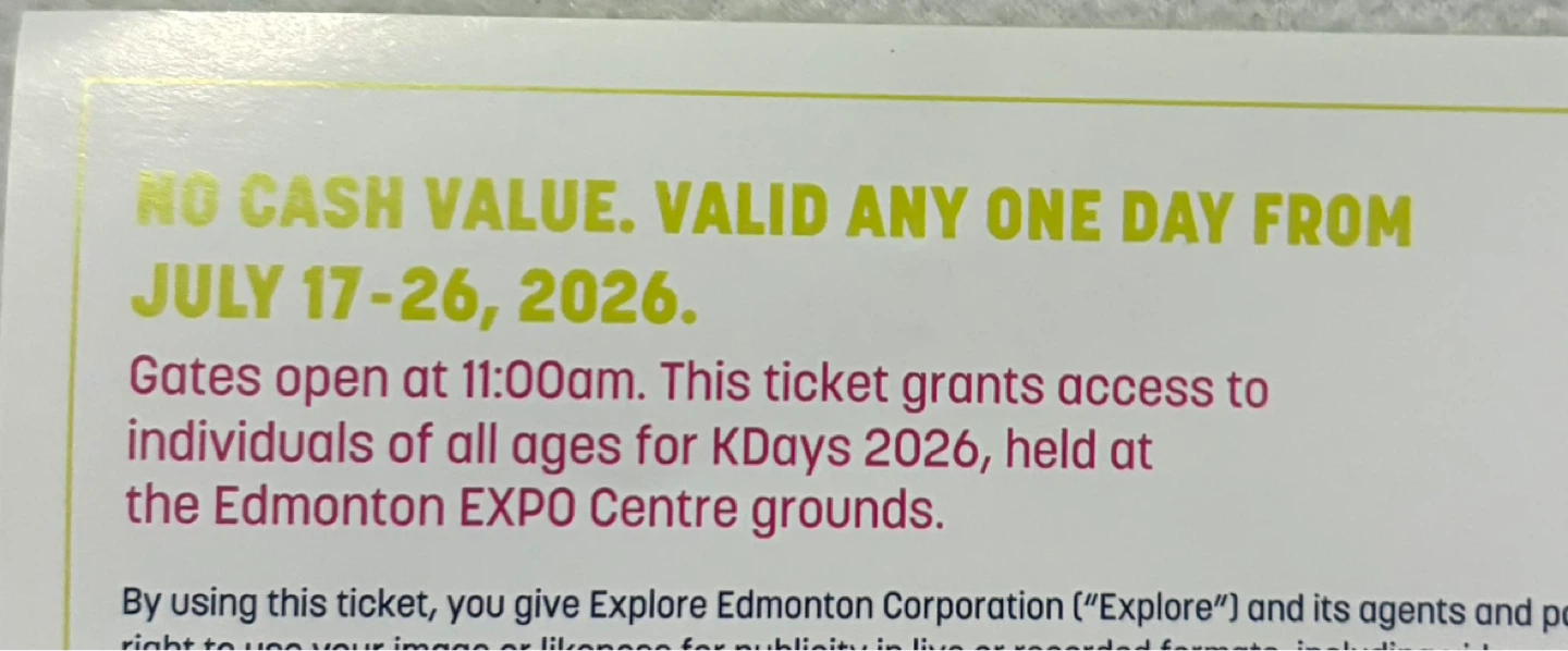 Kdays 2026 General Admission - photo 2