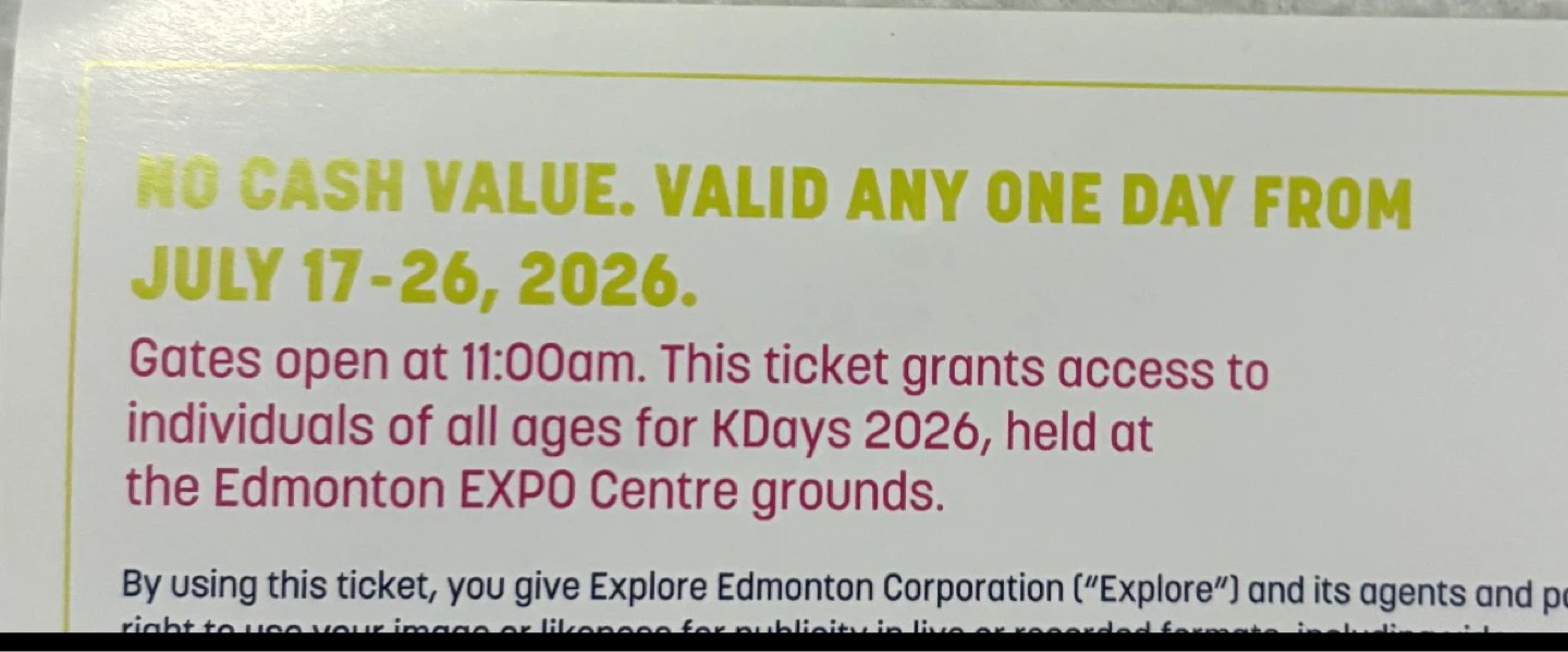 Kdays 2026 Ticket - July 17-26 - photo 2