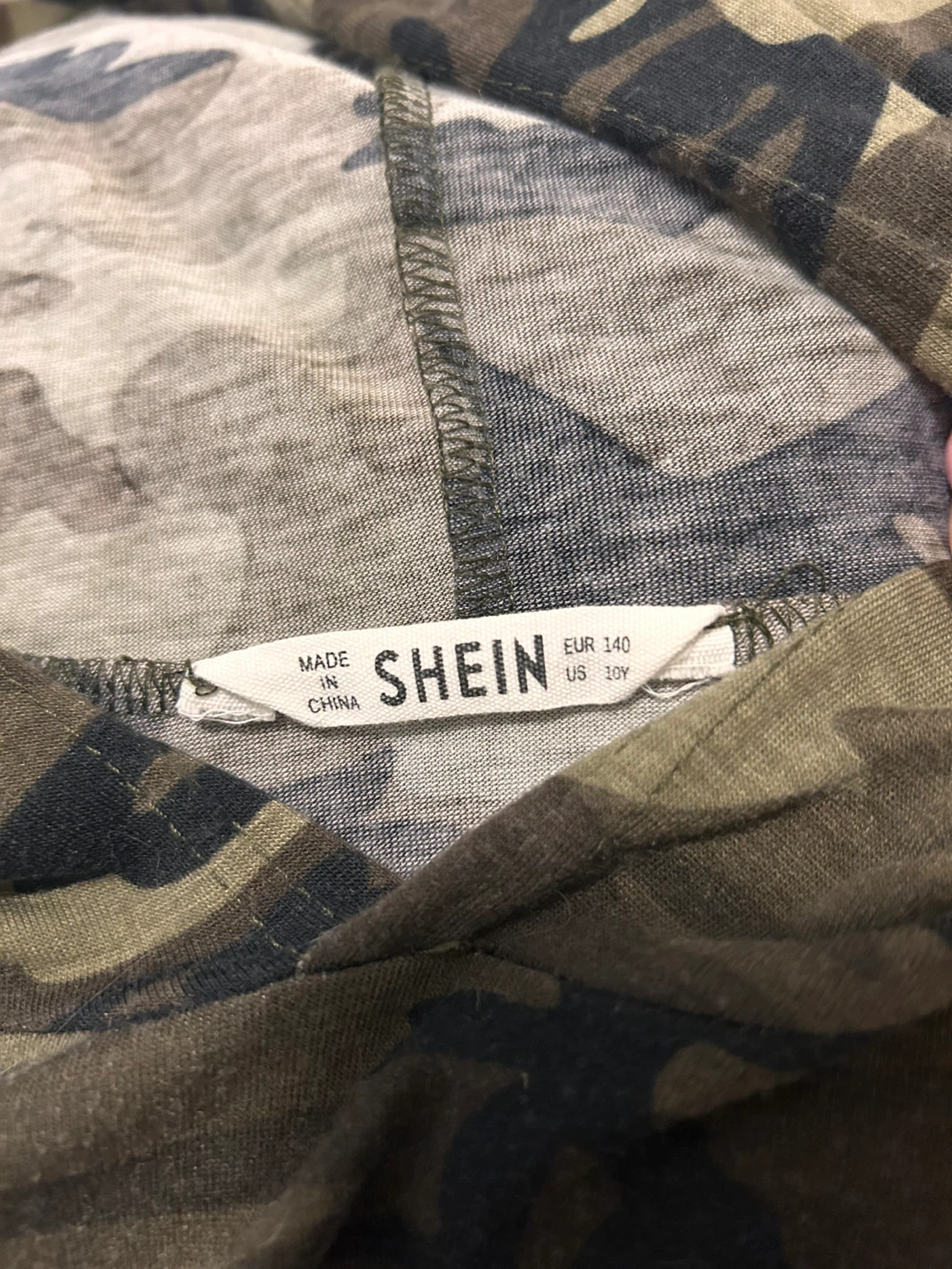 SHEIN Camouflage Hooded Dress – Fits Like Adult Small - photo 3