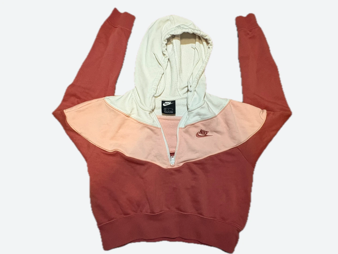 Nike Colour Block Half Zip Hoodie