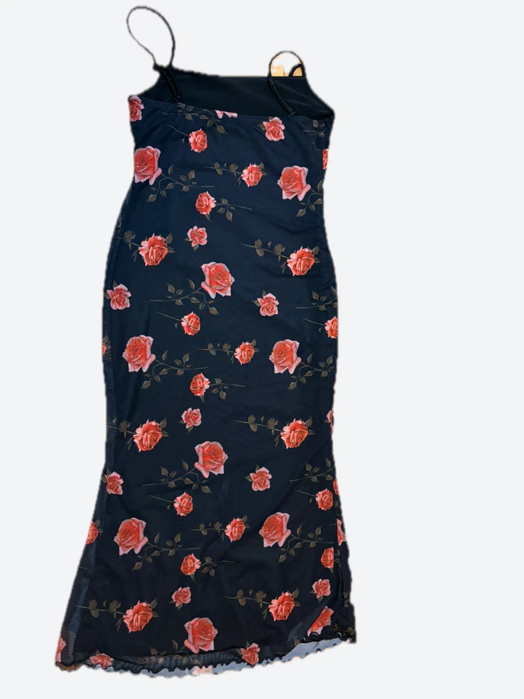SHEIN Black Rose Print Slip Dress - photo 2