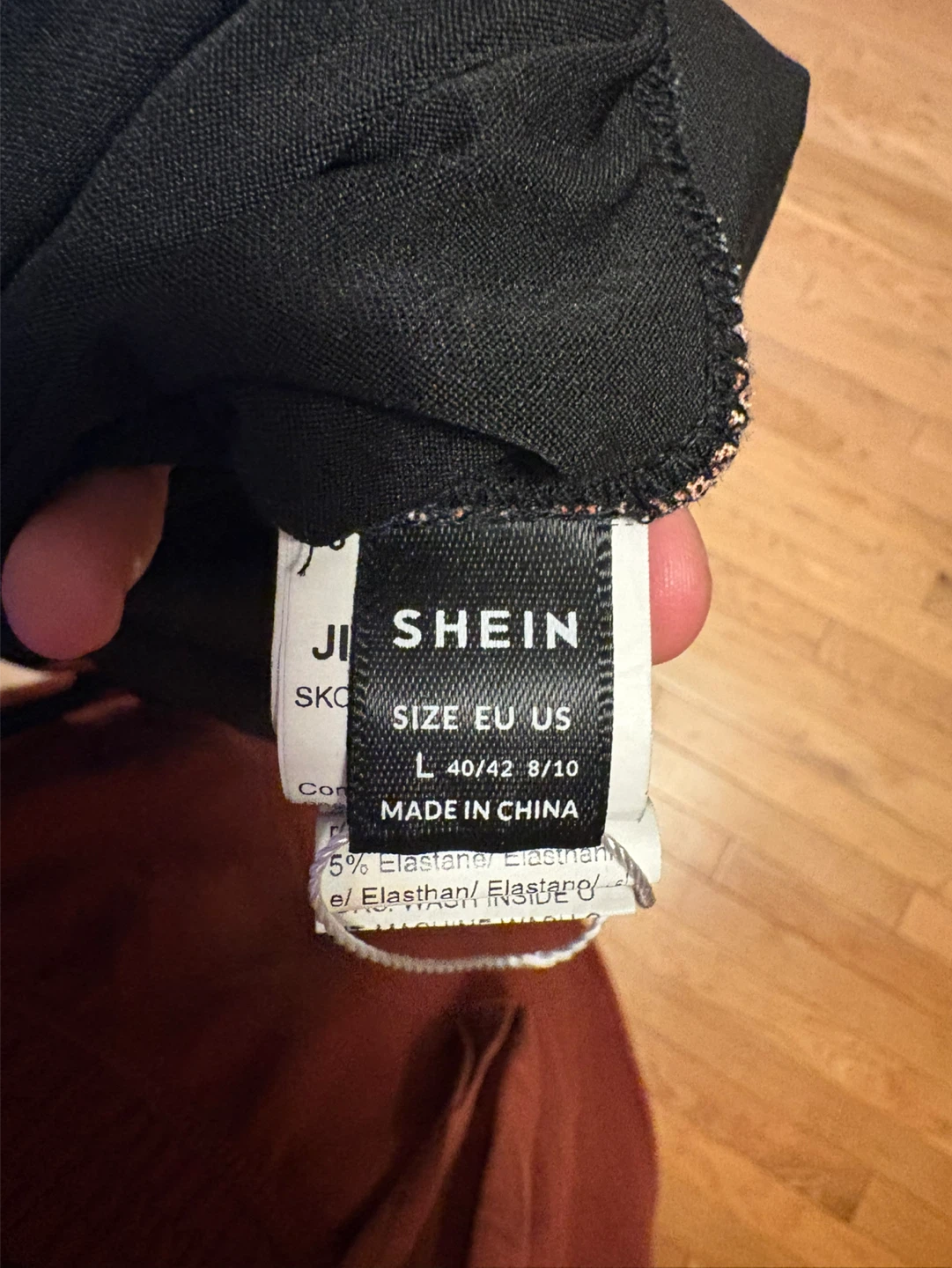 SHEIN Black Rose Print Slip Dress - photo 3