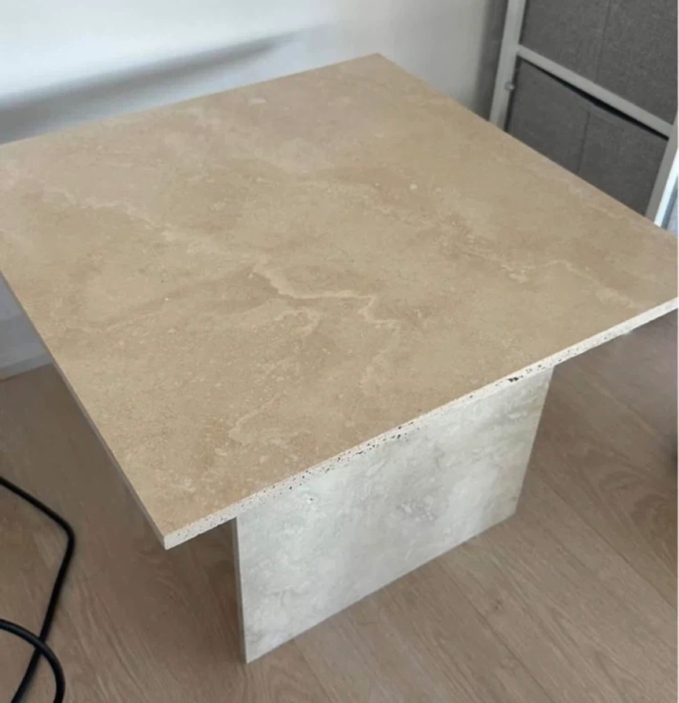 Travertine Coffee Table - 18" x 18" x 12"