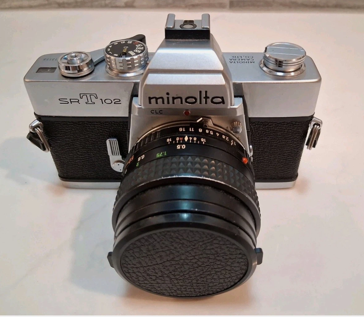 Minolta SRT 102 Film SLR + Rokkor 50mm lens