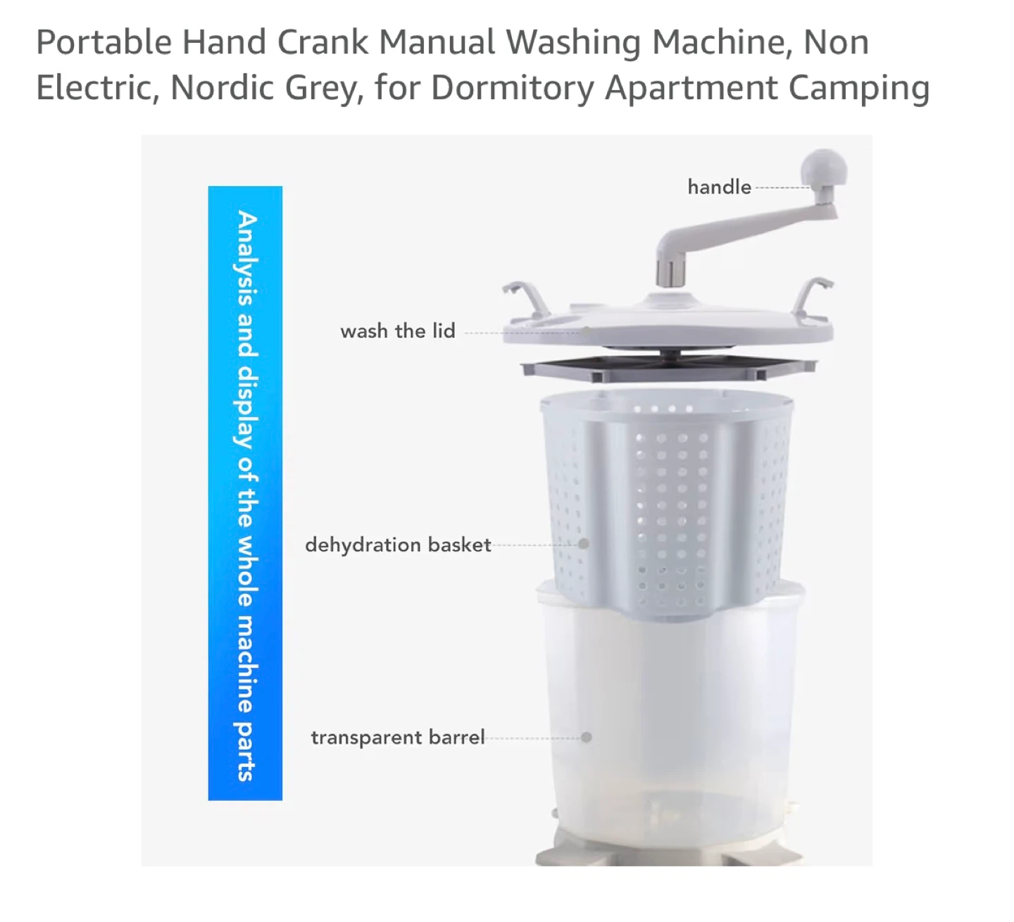New: Portable Manual Washing Machine - Non-Electric