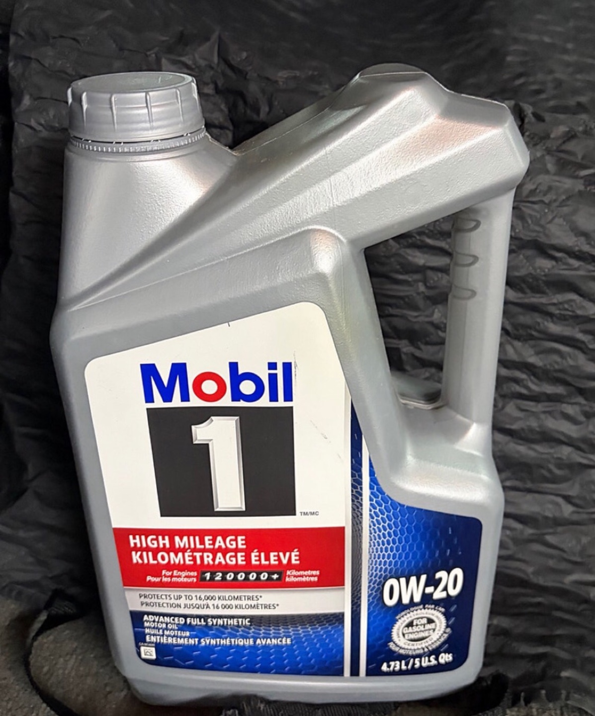 Mobil 1 Advance Full Synthetic 0W-20 High Mileage Motor Oil