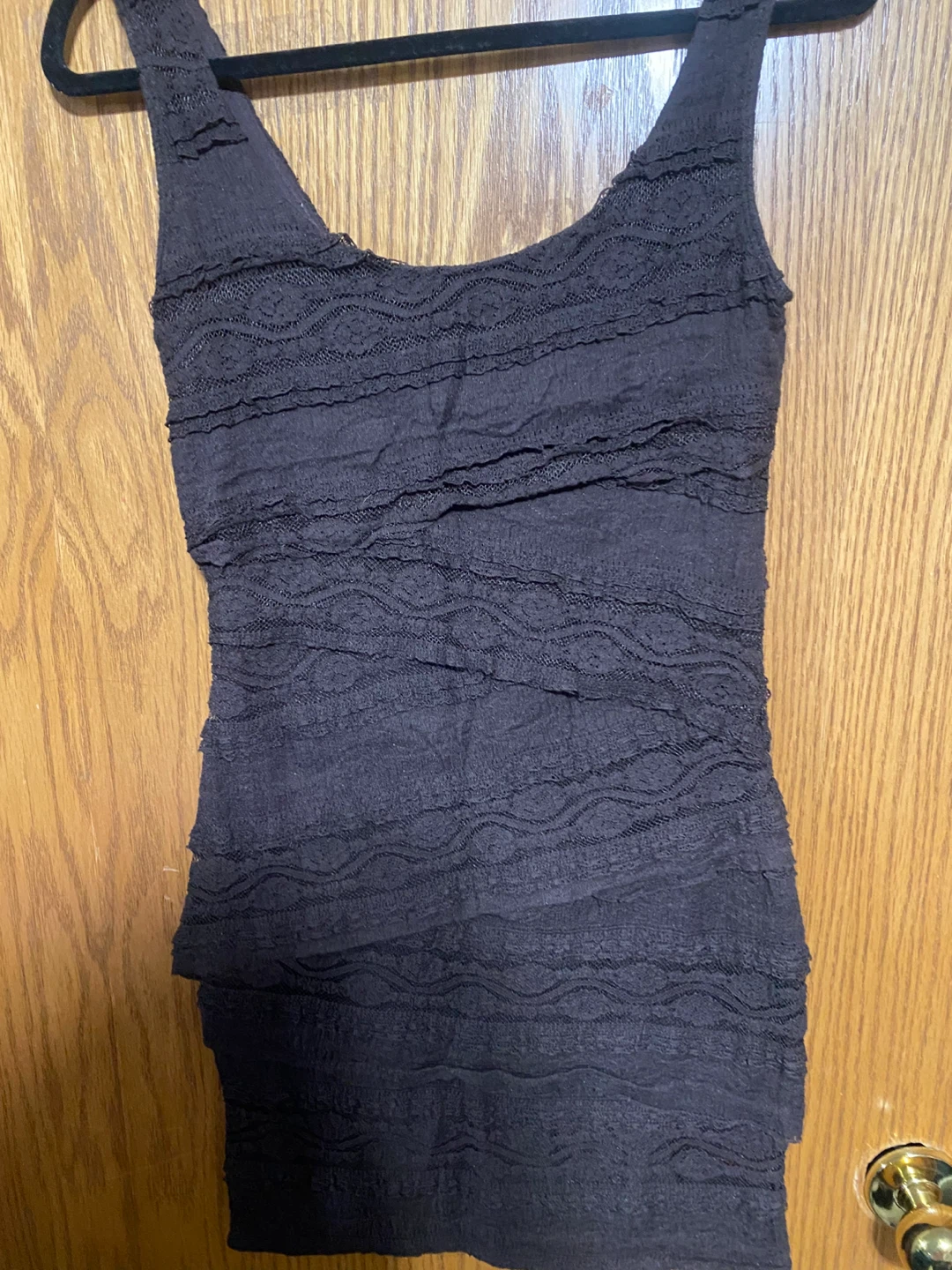 Textured Black Sleeveless Bodycon Dress - photo 2