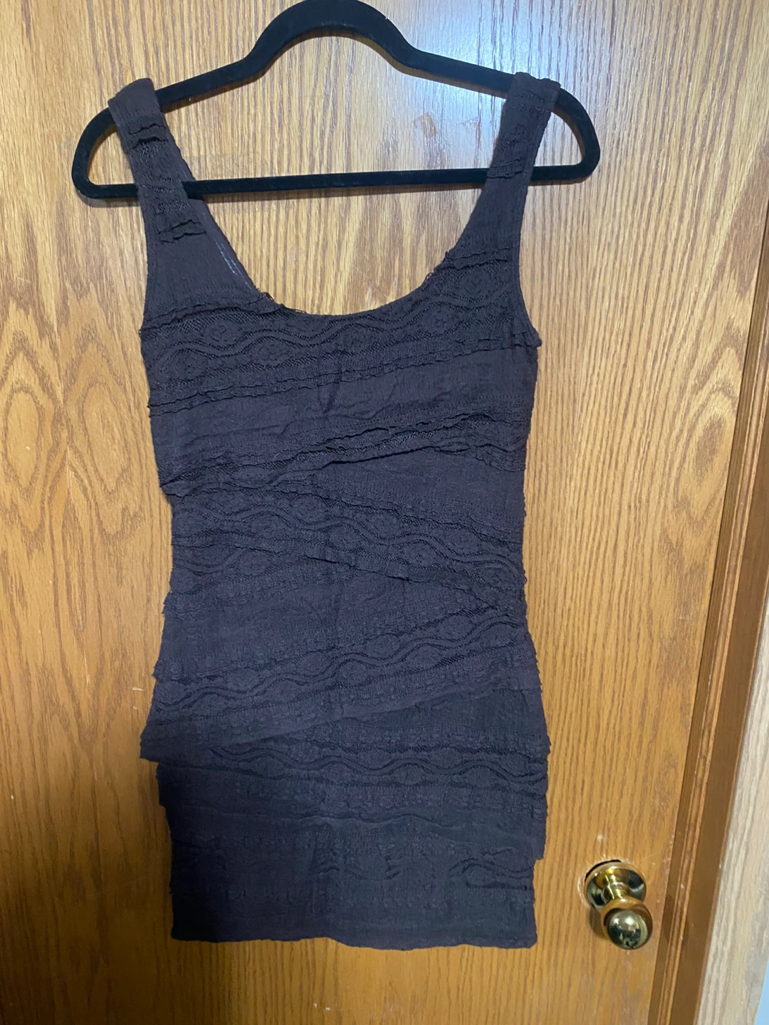 Textured Black Sleeveless Bodycon Dress - photo 3