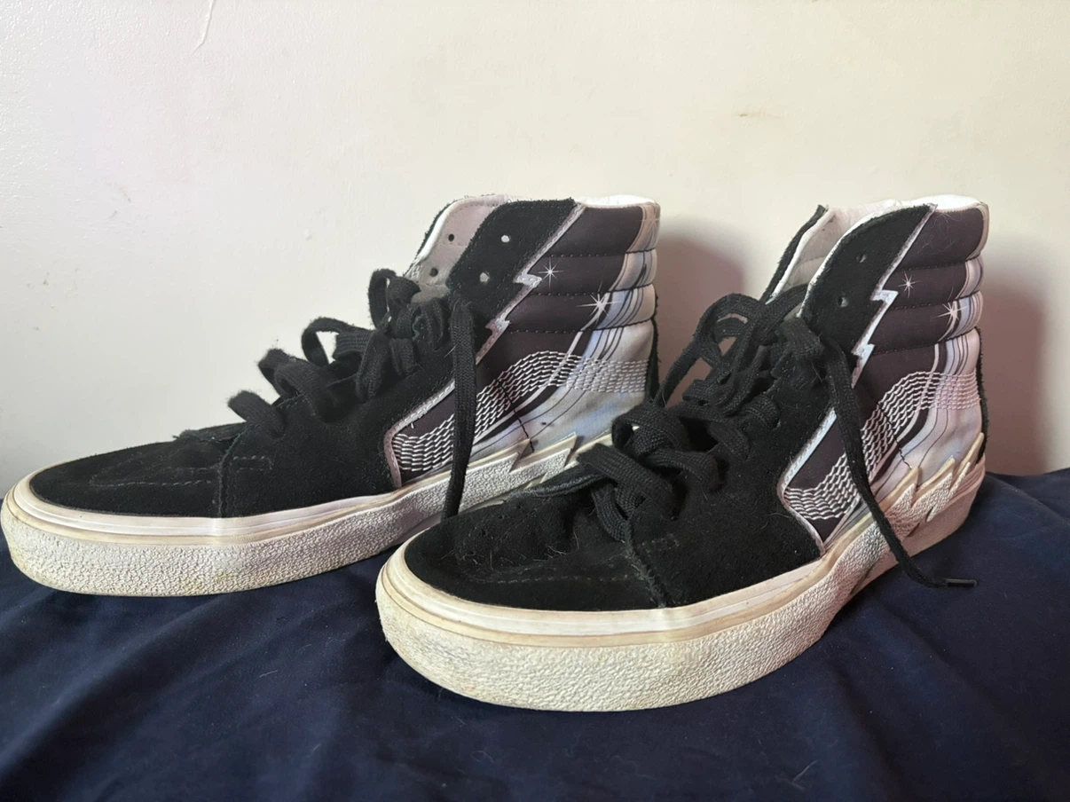 Vans Sk8-hi Bolt Suede Canvas Rare Chrome Flash