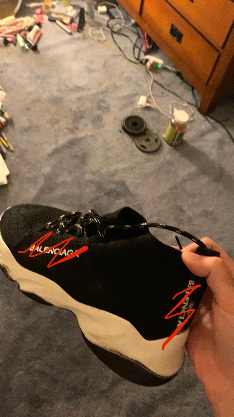 Balenciaga Speed Lace-Up Knit Trainers