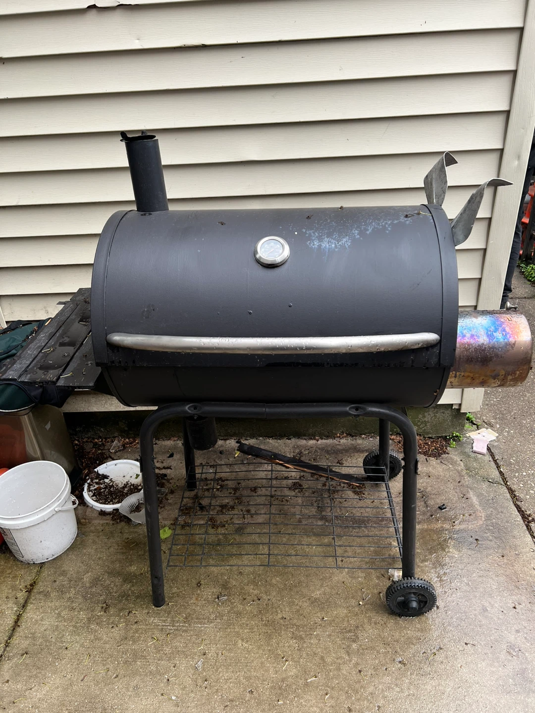 2 custom Smoker BBQ Grill with Pig Face Design - photo 2