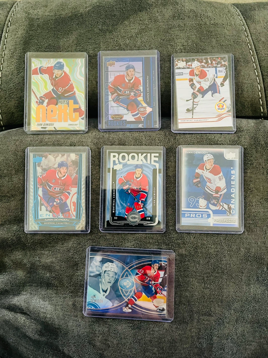 7 MTL Canadiens Ivan Demidov Trading Hockey Cards