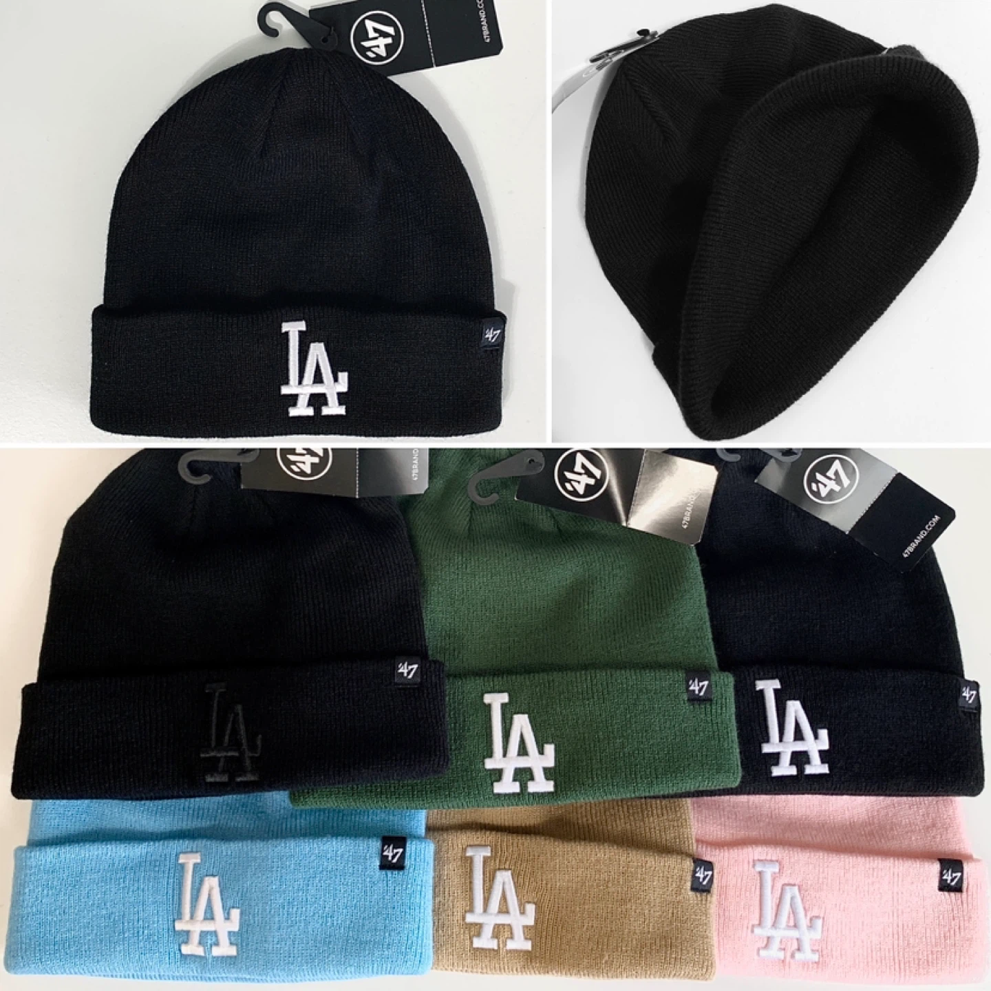 ‘47 Brand LA Dodgers Beanie Hat Cuffed Knit Hat NEW