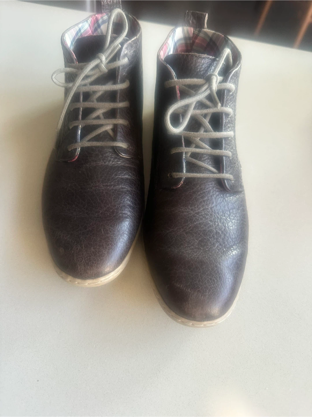 Fred Perry Leather Chukka Boots sleek shoe in brown size 5.5 - photo 3