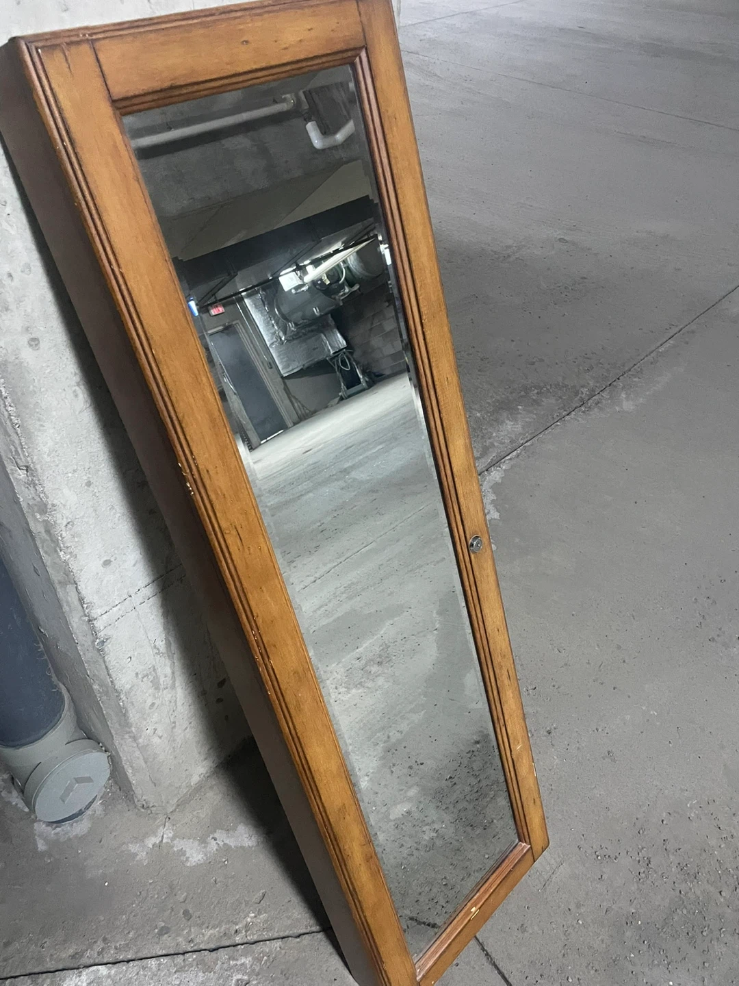 Wooden Jewelry Armoire with Mirror - photo 2