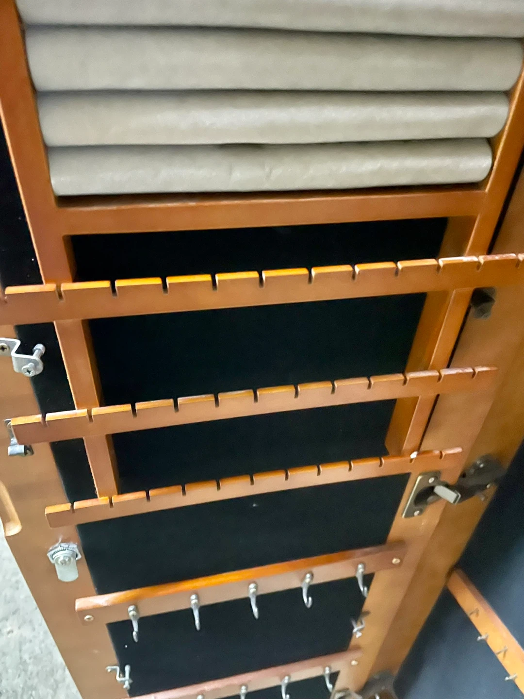 Wooden Jewelry Armoire with Mirror - photo 4