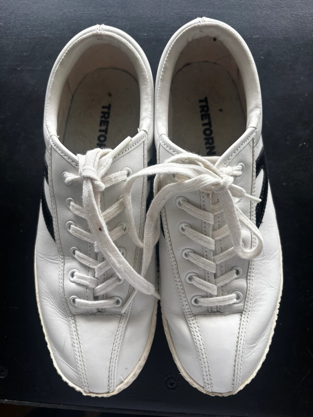 Tretorn White Leather Sneakers size 8 - photo 5