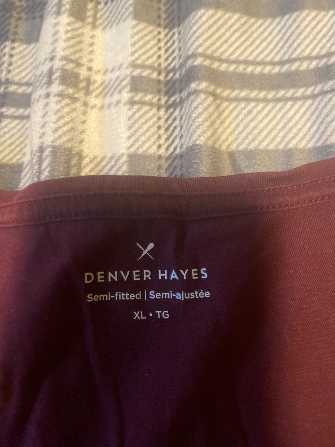 Women’s Denver Hayes Burgundy Semi-Fitted Tank Top Size XL - photo 2