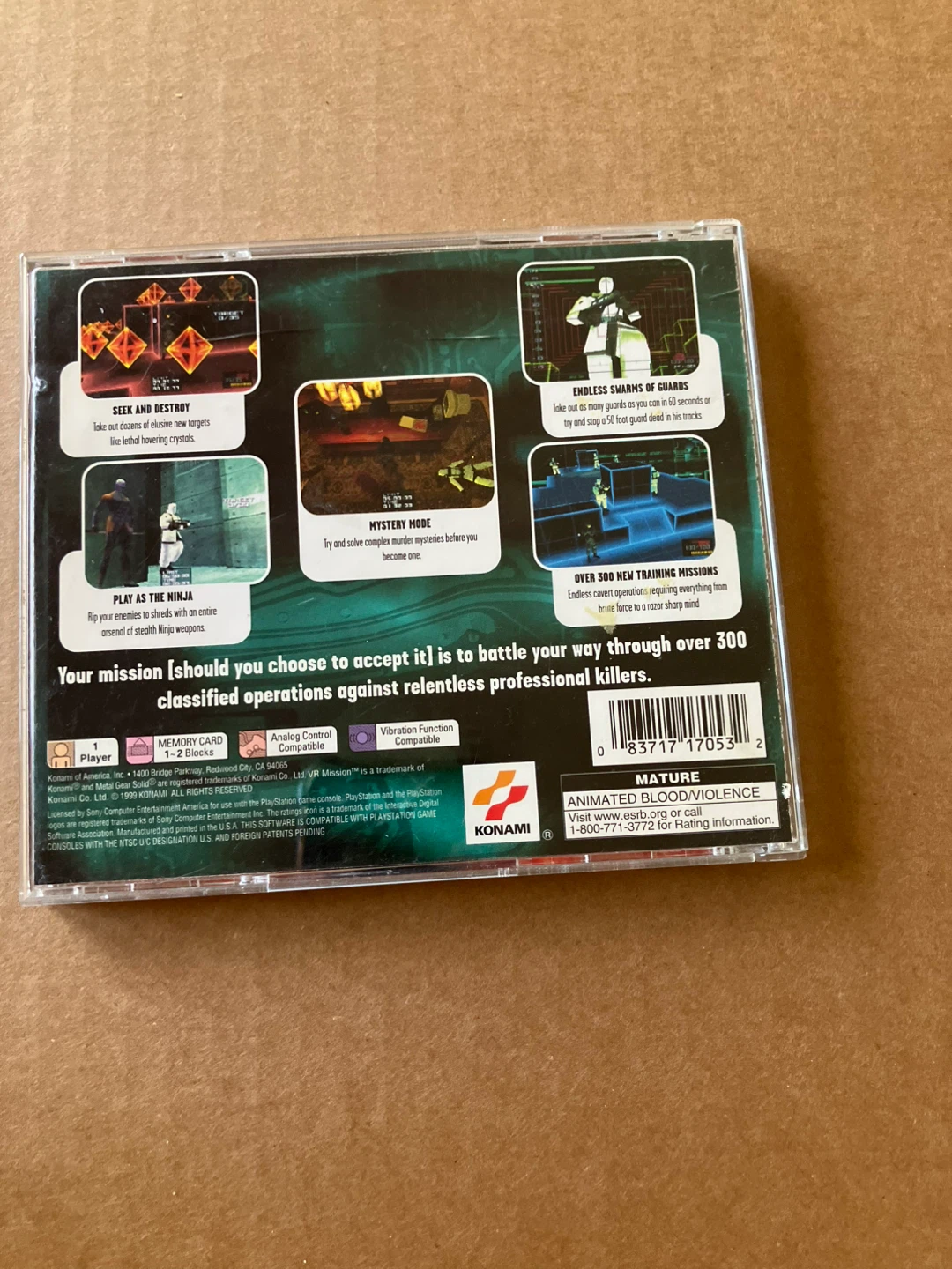 Metal Gear Solid: VR Missions PlayStation Game - photo 3