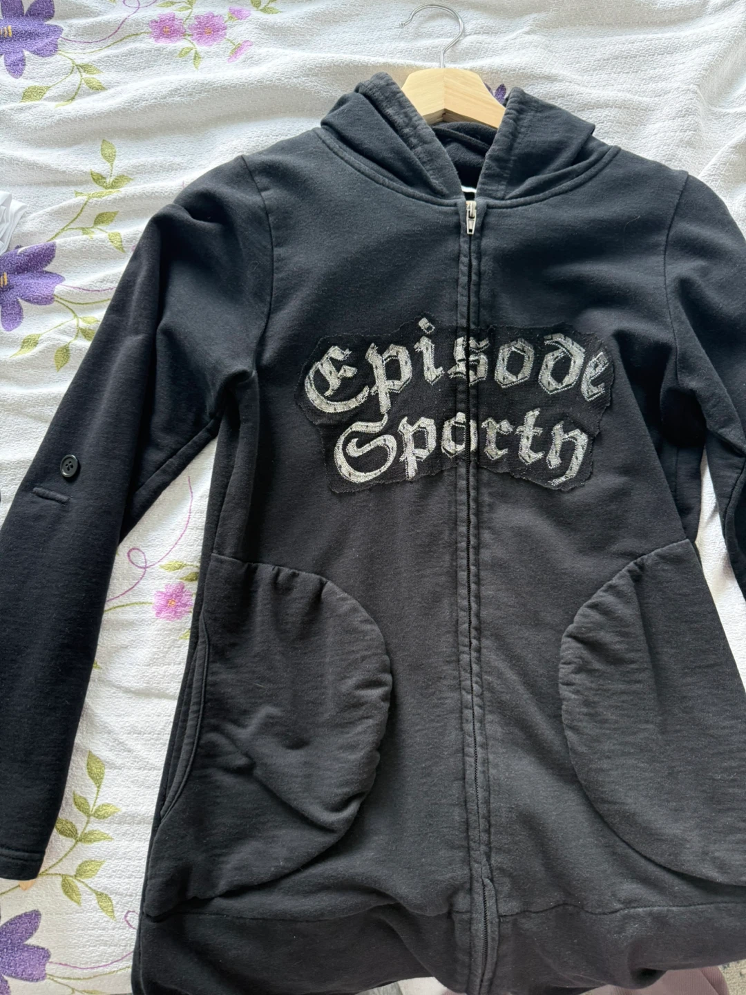 Black "Episode Sporty" Zip-Up Hoodie - photo 2
