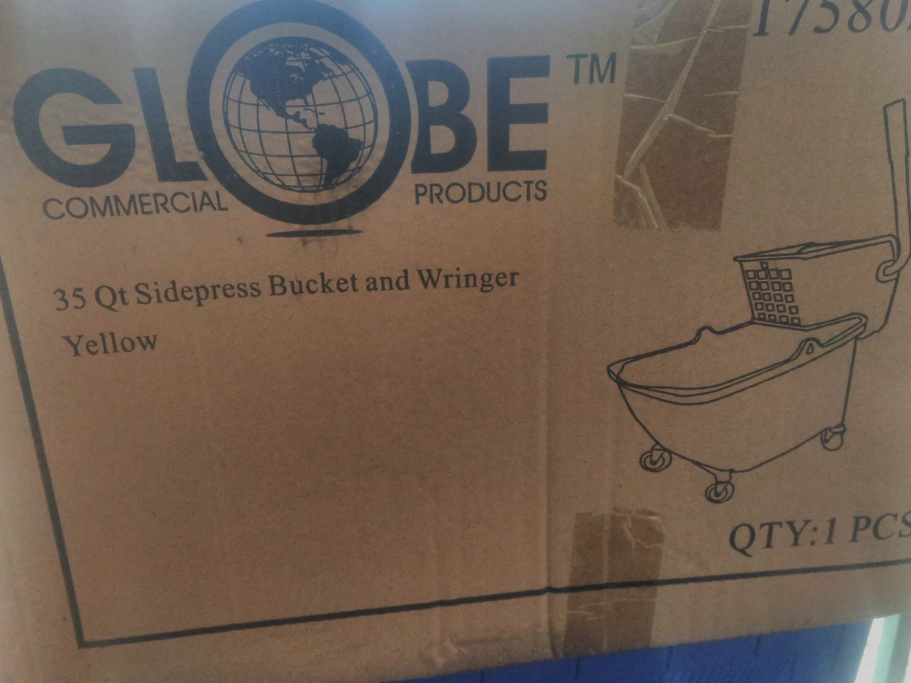 Globe Commercial 35 Qt Sidepress Bucket and Wringer - photo 2