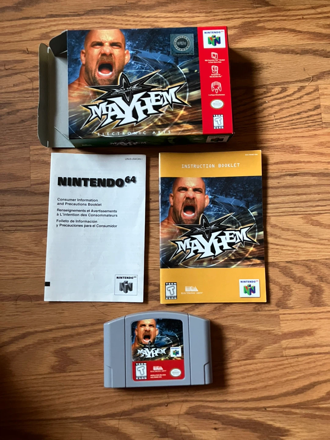 WWF Mayhem Nintendo 64 Game Cartridge