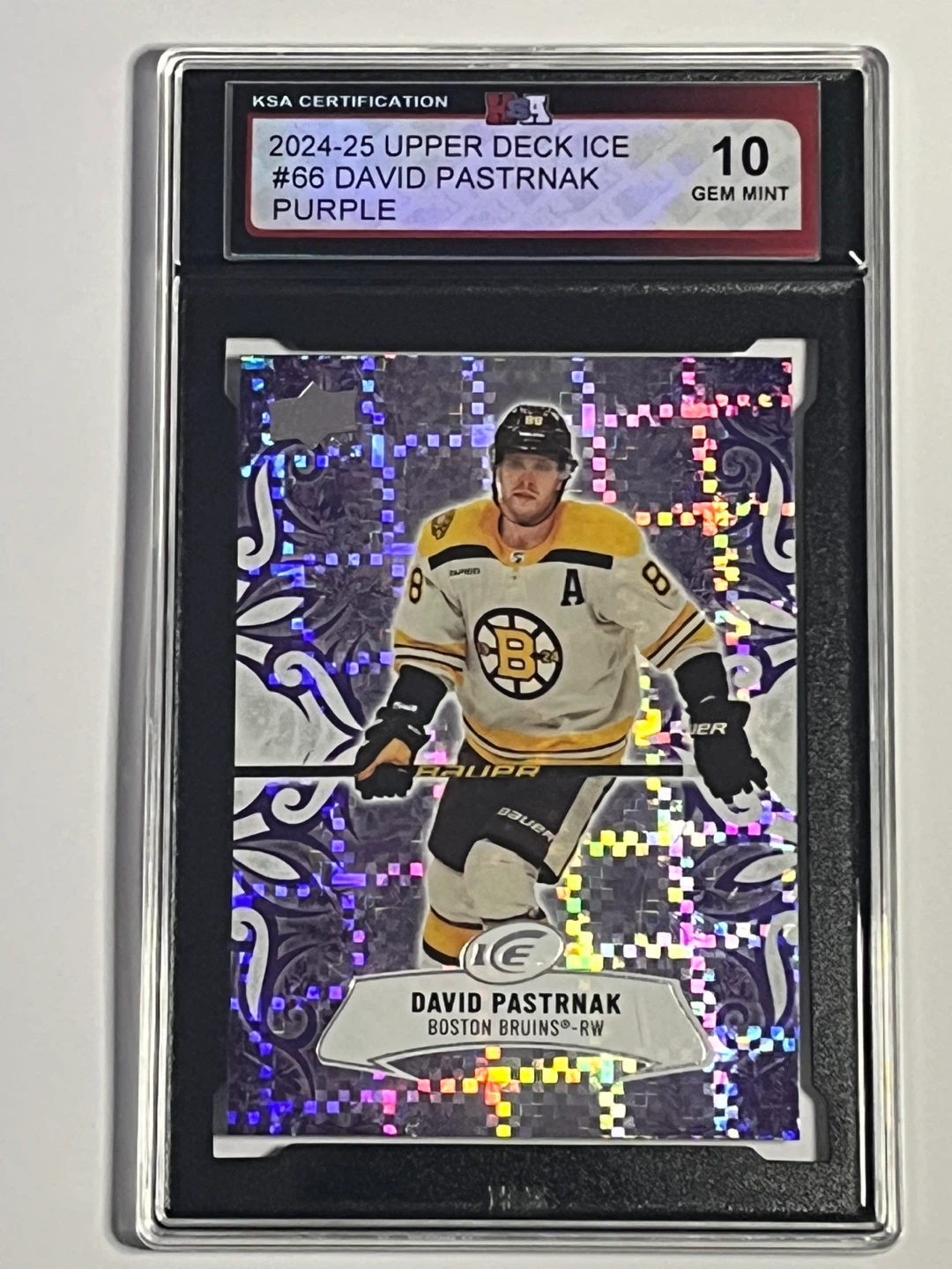 2024-25  David Pastrnak UD ICE purple KSA 10