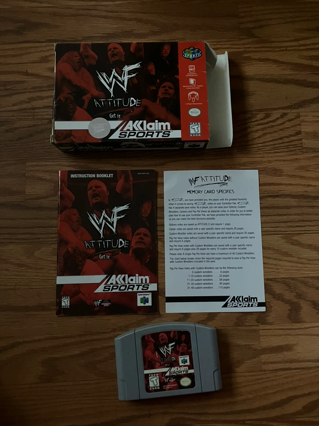WWF Attitude Nintendo 64 Game