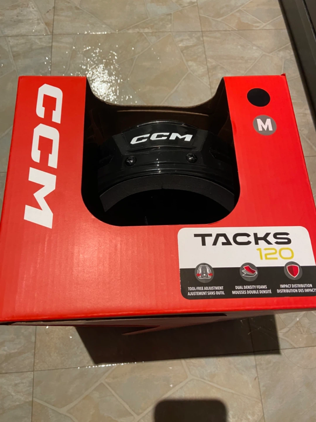 CCM Tacks 120 Hockey Helmet - Black - Size M
