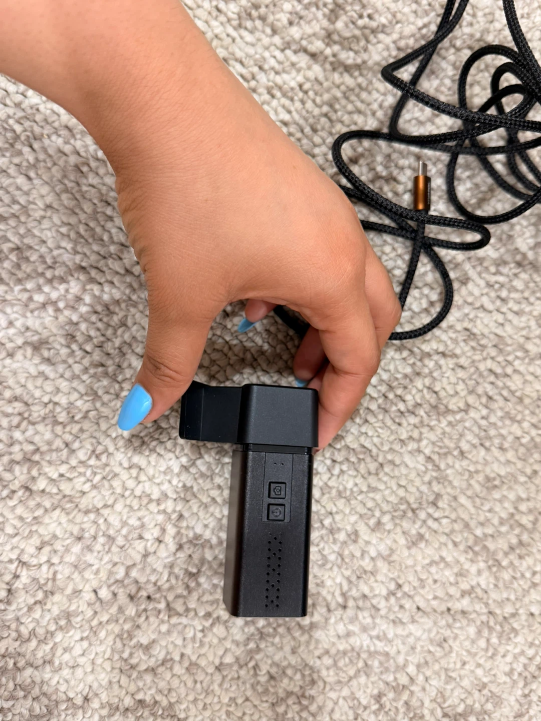 Black Mini Dash Cam with USB Cable - photo 2