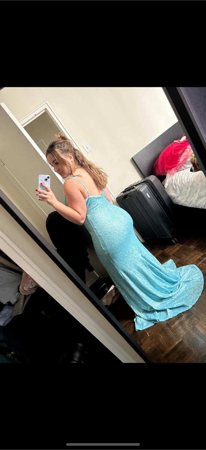 Sparkly Blue Prom Dress - photo 4