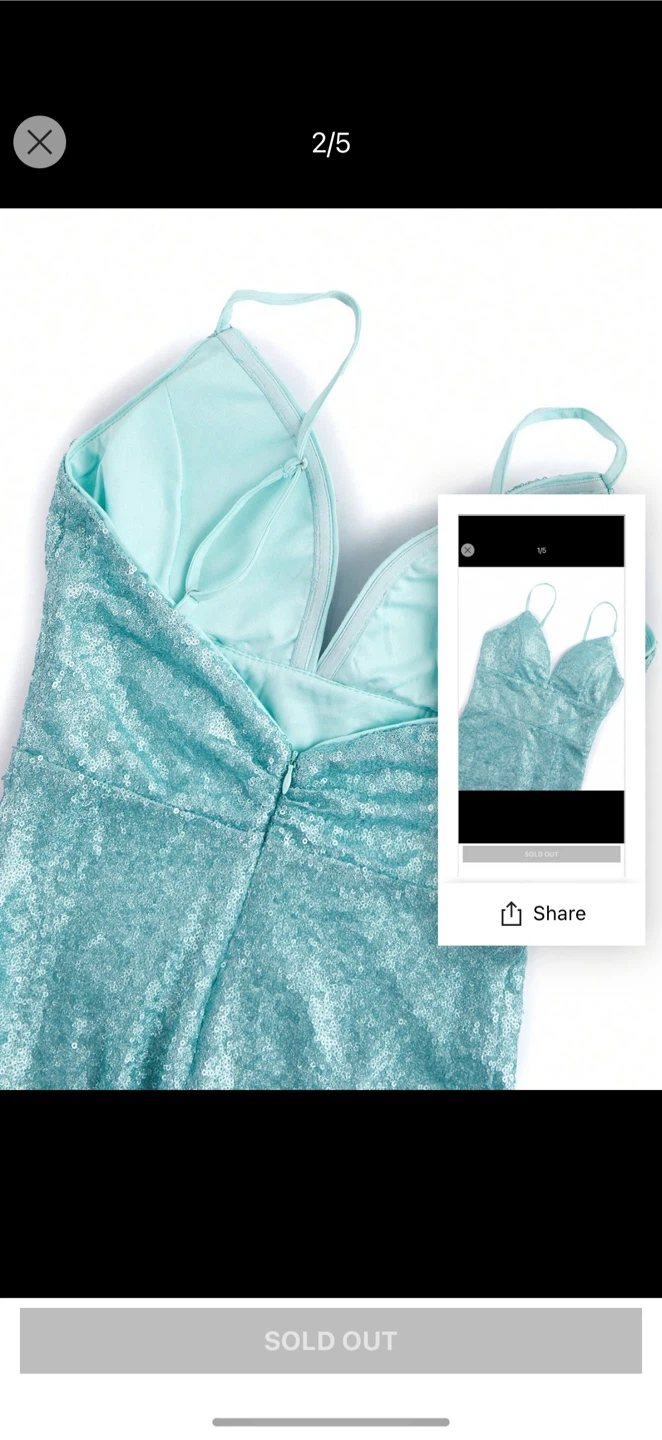 Sparkly Blue Prom Dress - photo 5