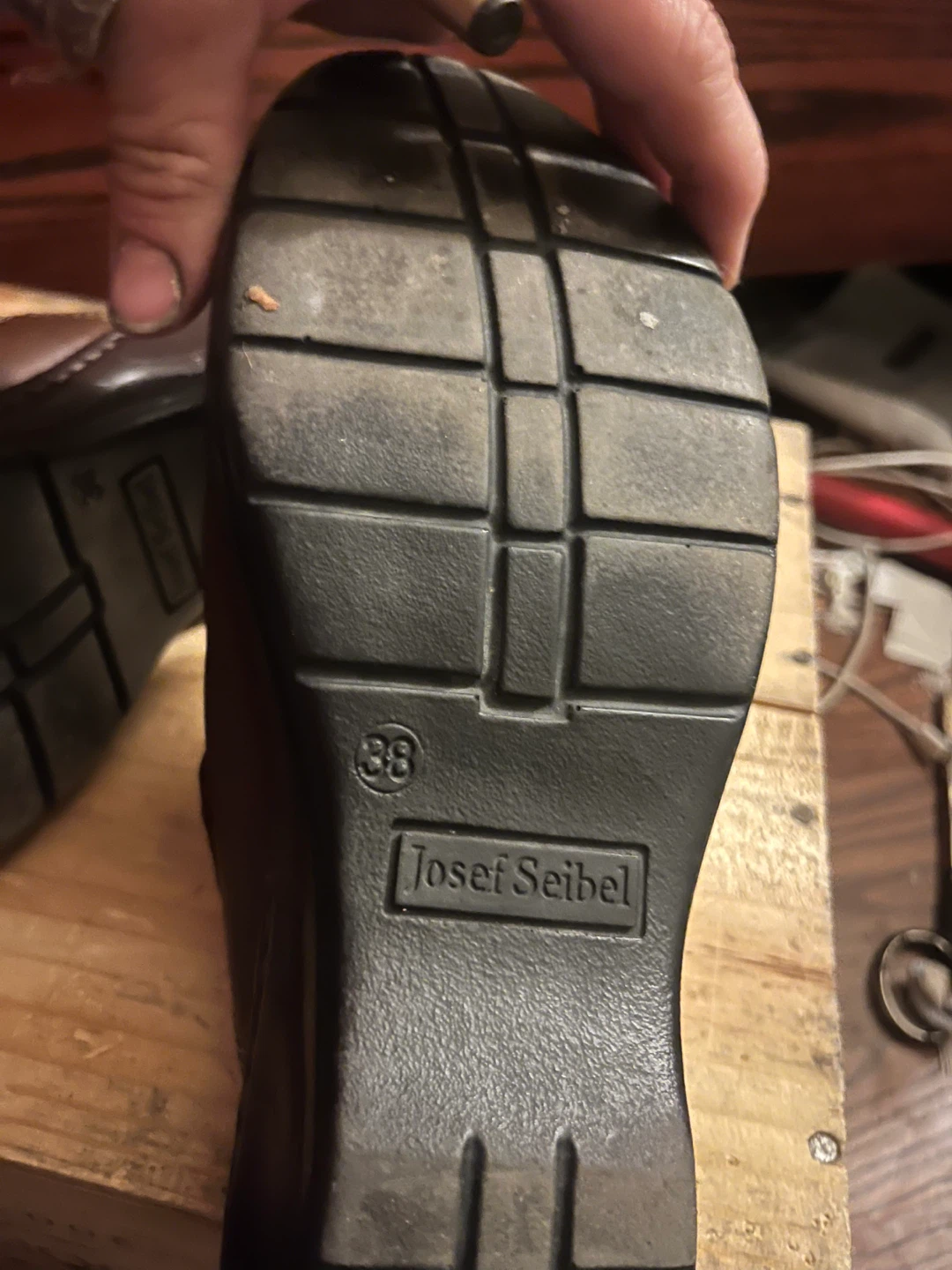 Josef Seibel Brown Leather Clogs Size 38 - photo 3