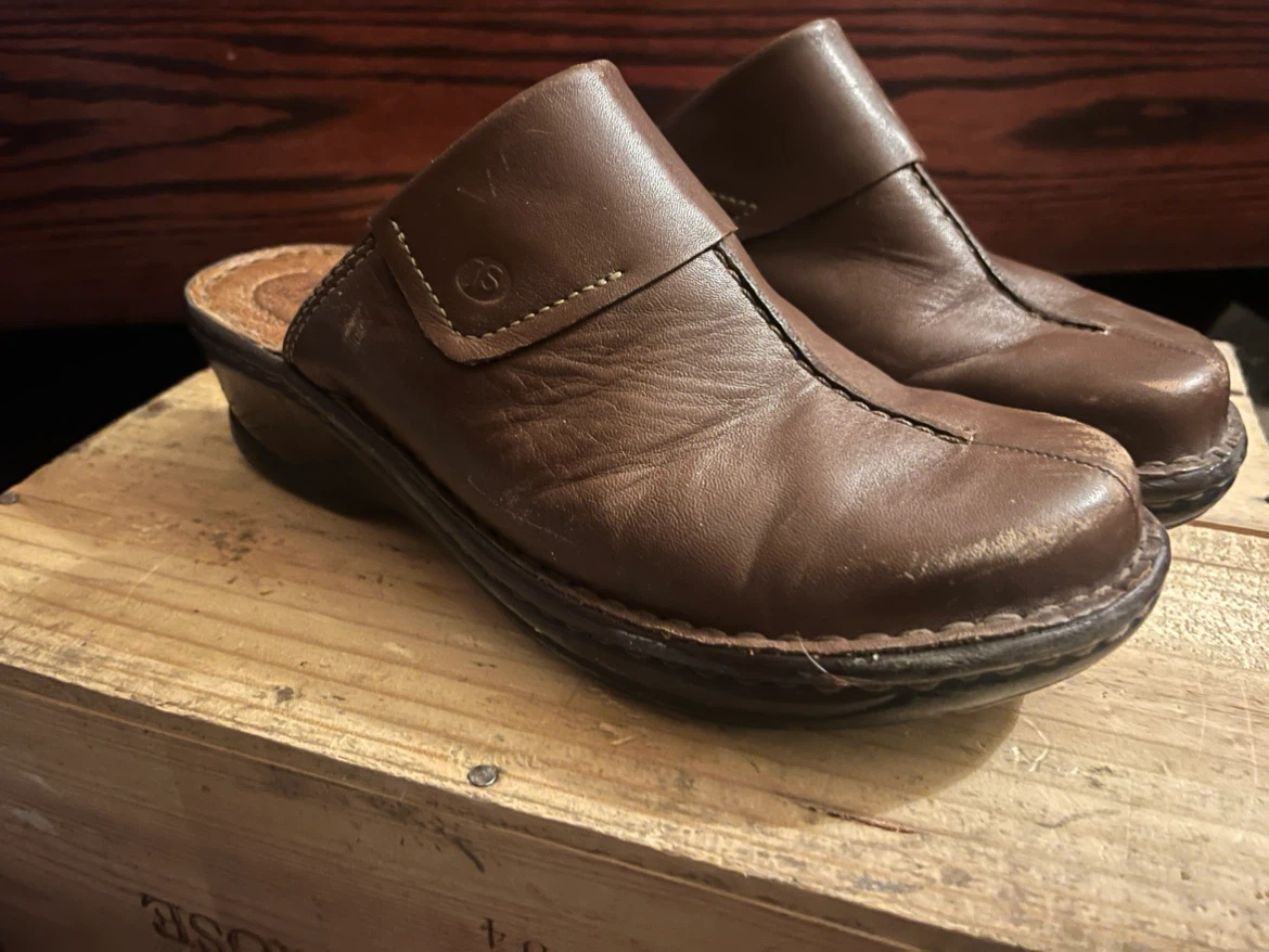 Josef Seibel Brown Leather Clogs Size 38 - photo 5