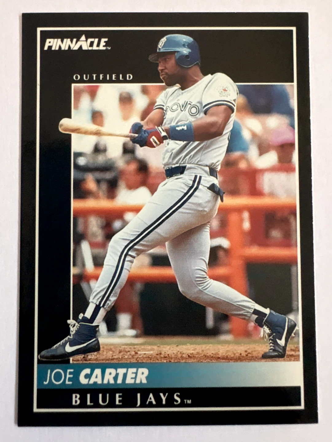 1991 Pinnacle Joe Carter Baseball Card