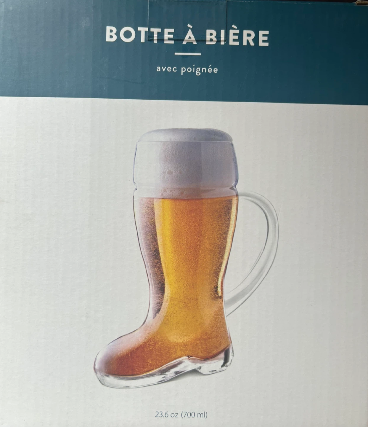 Beer Boot Glass with Handle