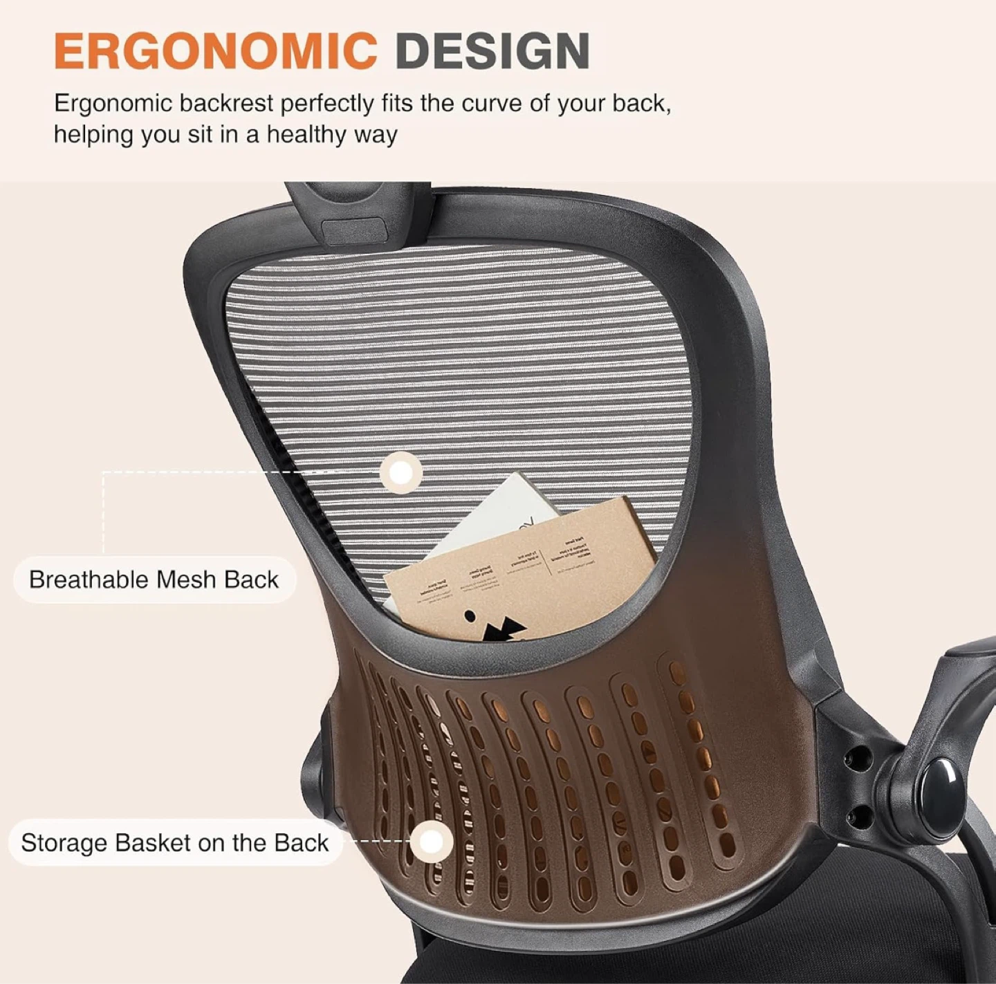 Ergonomic Mesh Office Chair with Headrest - photo 5