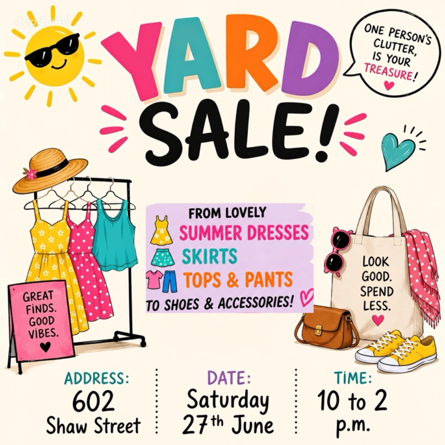 Shop Yard Sale . GREAT FINDS GOOD VIBES