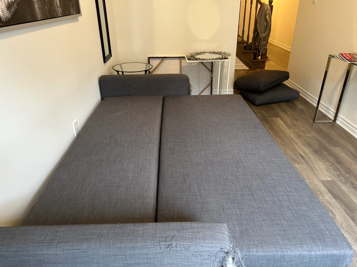 IKEA Grey Sofa Bed - photo 3