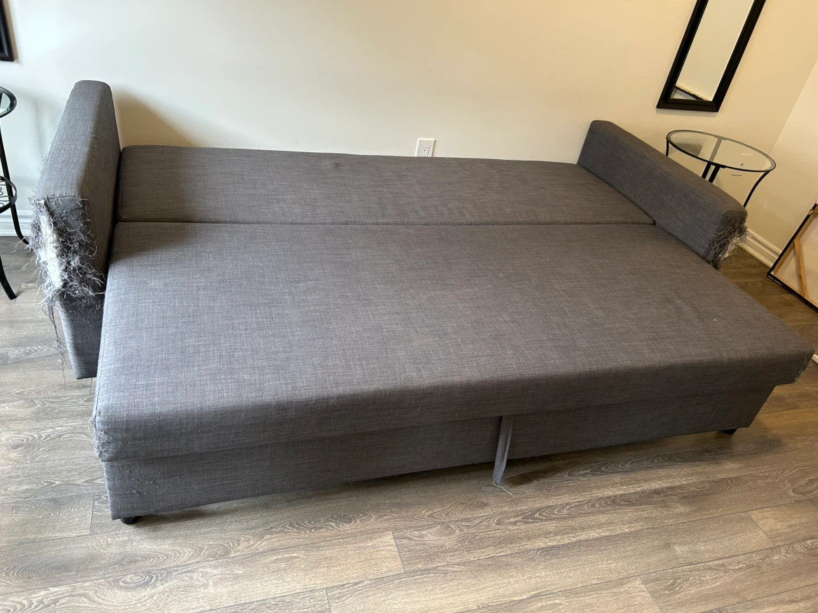 IKEA Grey Sofa Bed - photo 4