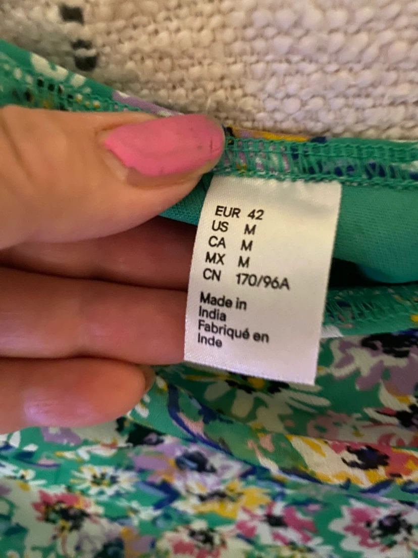 Green Floral One-Shoulder Dress - photo 2