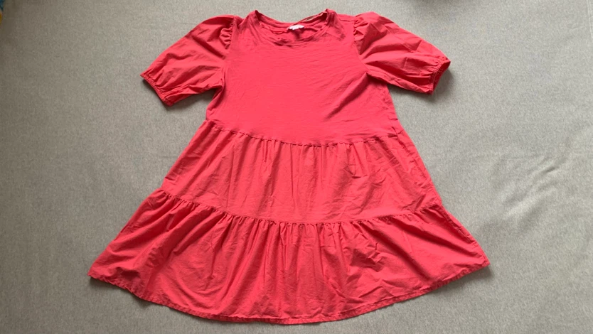 Pink Tiered A-Line Dress - Size XL