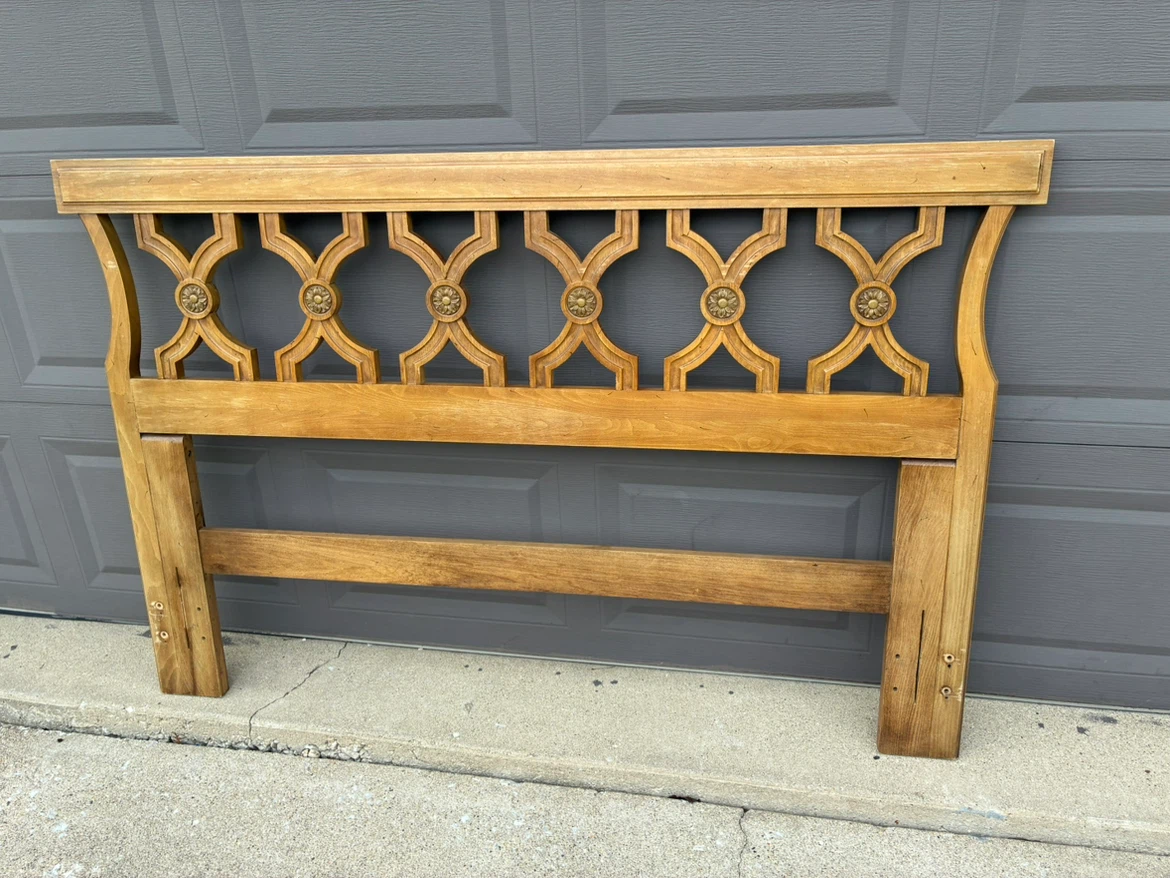 Vintage Wooden Headboard