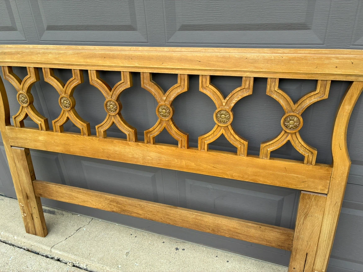 Vintage Wooden Headboard - photo 2