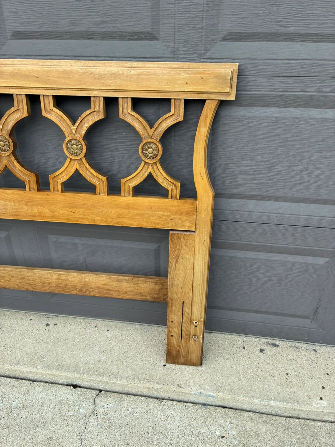 Vintage Wooden Headboard - photo 3