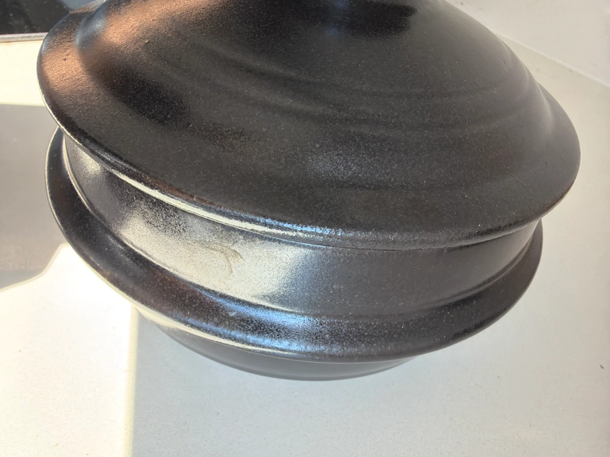 Ttukbaegi  Black Ceramic Pot with Lid from Hmart - photo 4