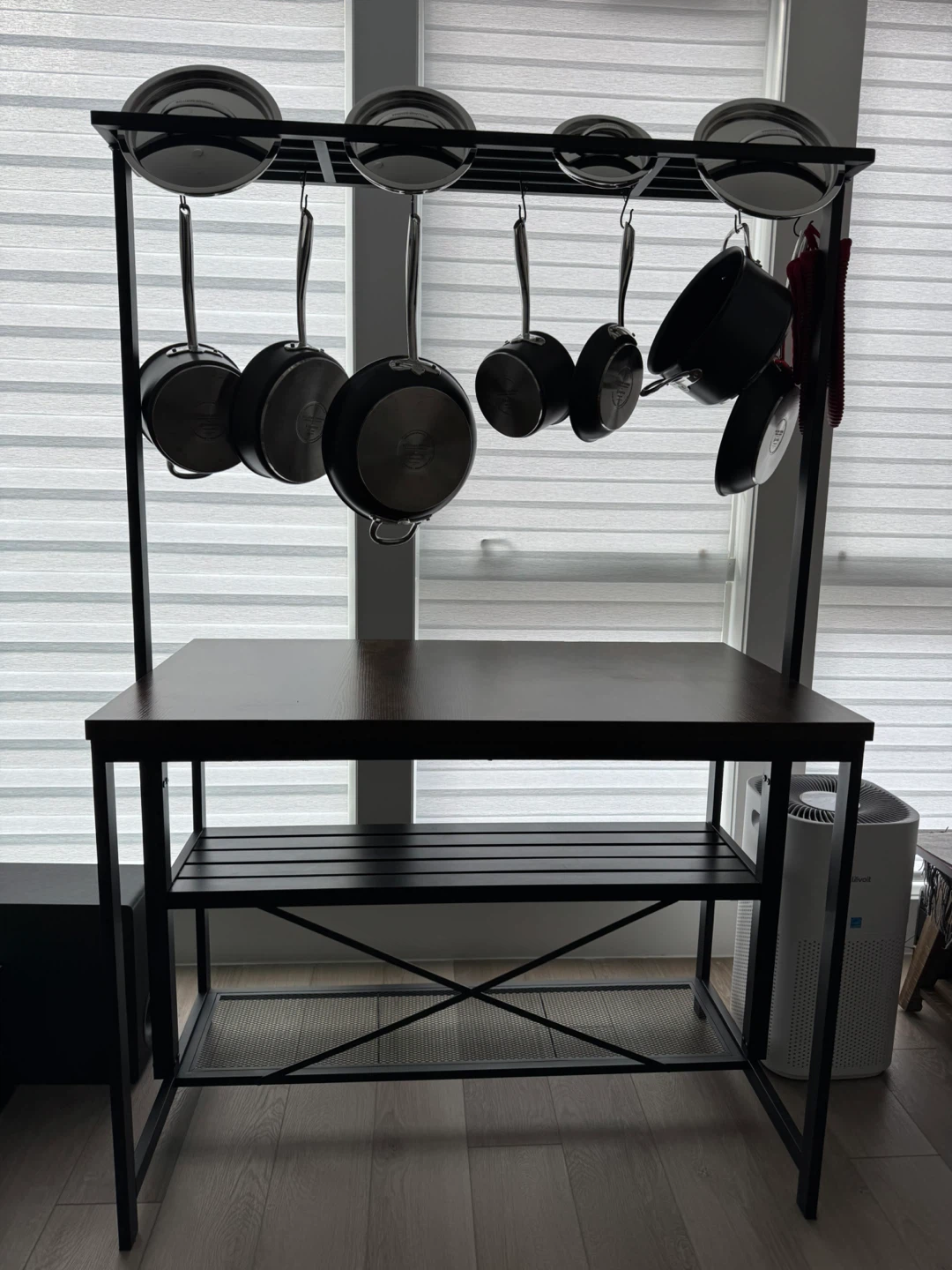 47" Large Kitchen Island Table Bakers Rack