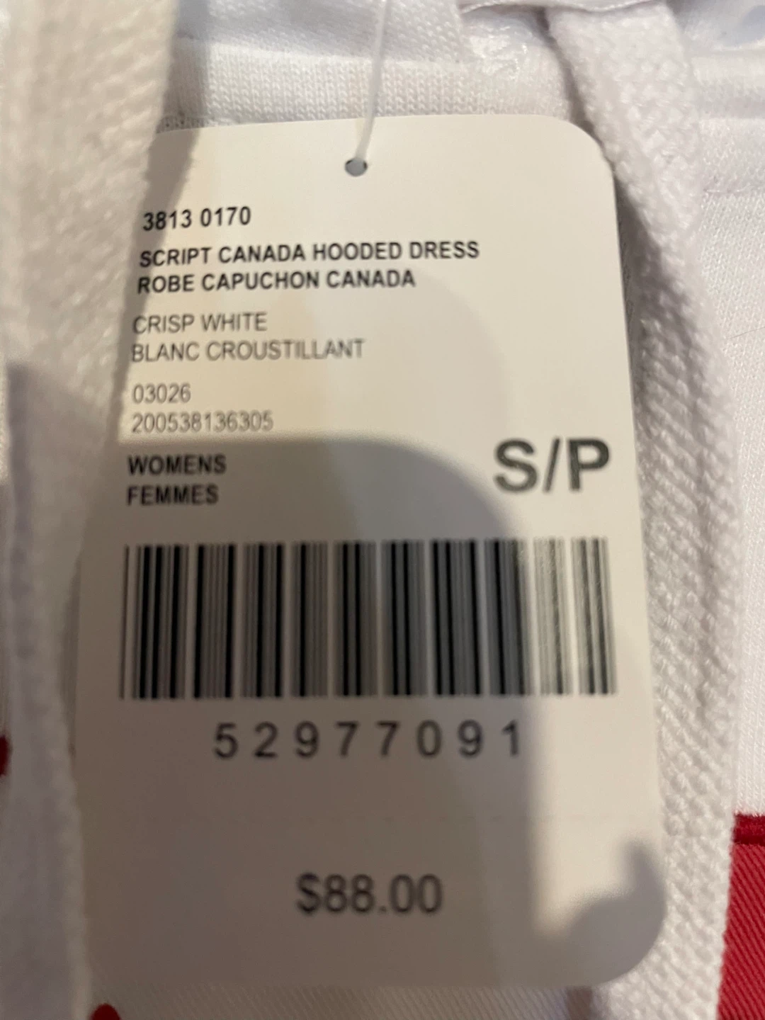 Roots Canada Script Hooded Dress - Crisp White - photo 3