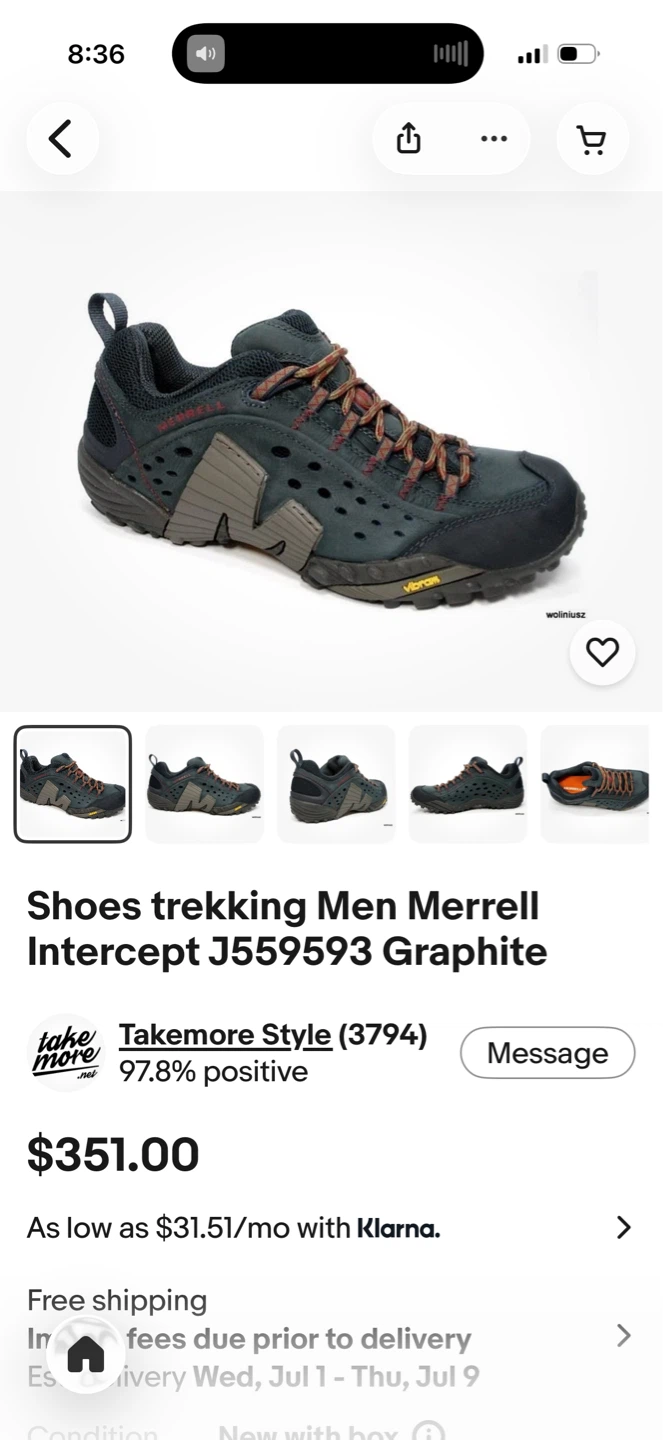MERRELL HIKING SHOES - photo 2