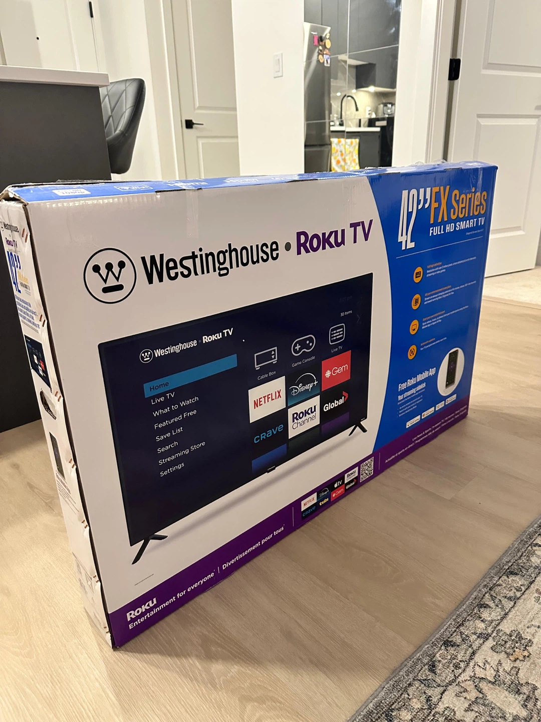 42” Westinghouse Smart Roku Tv - Like New - photo 5